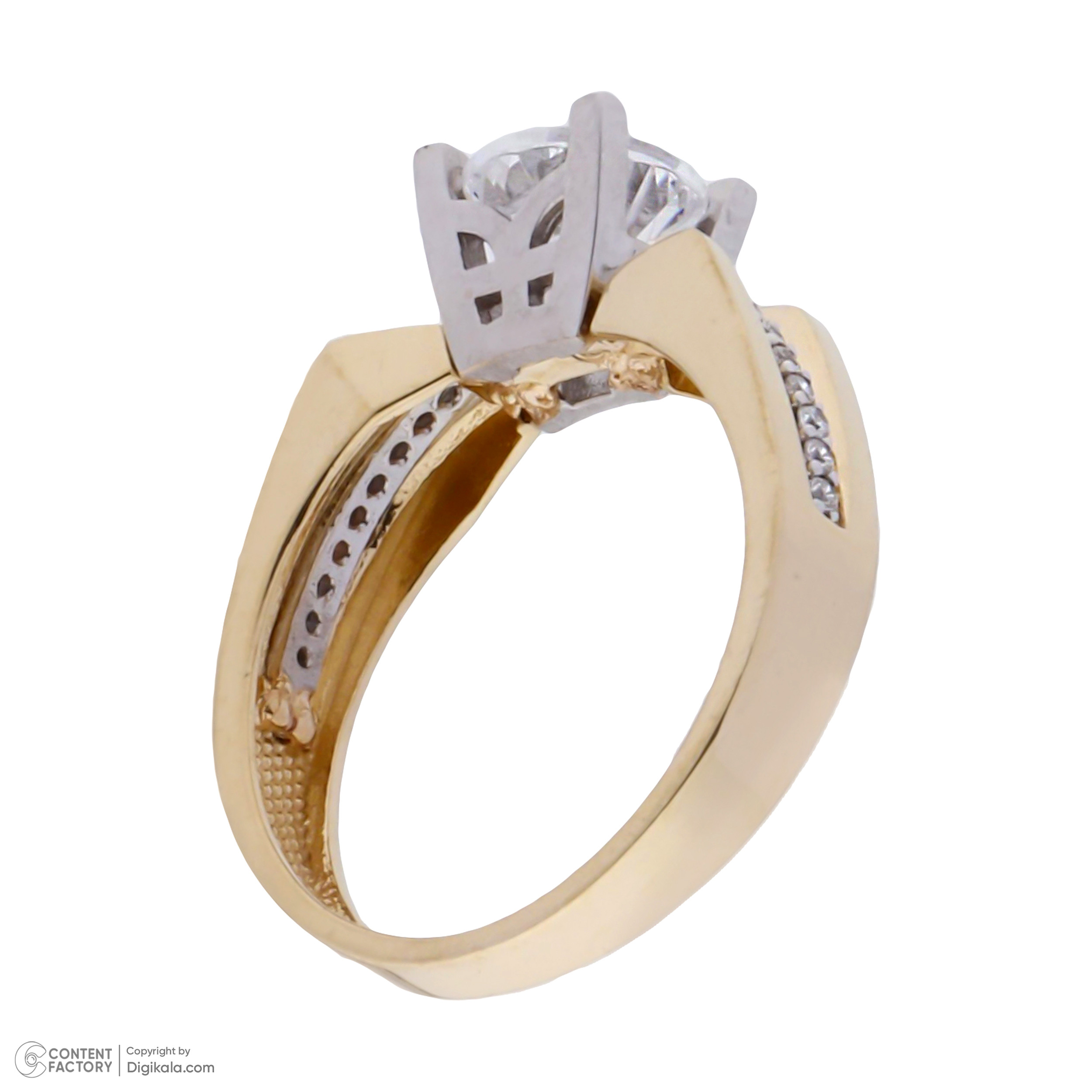 انگشتر طلا 18 عیار زنانه مایا ماهک مدل MR1102 طرح سولیتر