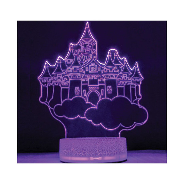 چراغ خواب سه بعدی زیما مدل قلعه پرنده
