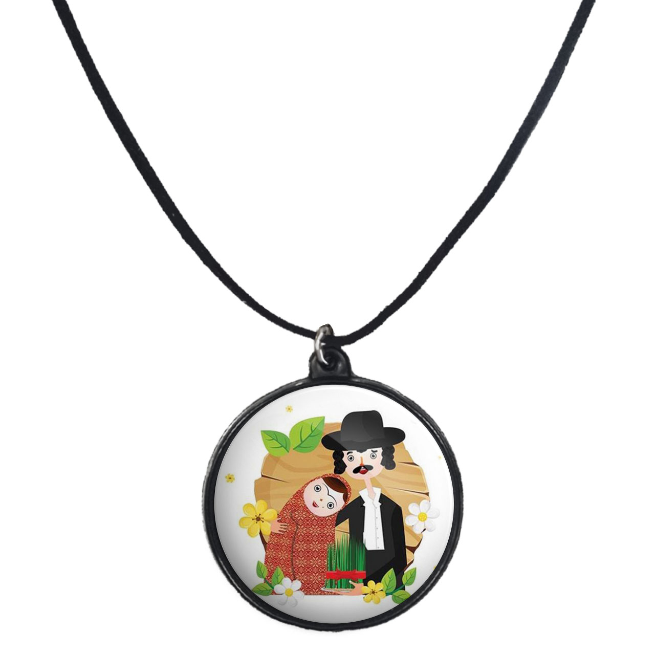 گردنبند پرمانه طرح عاشقانه کد pmb.5487 مدل دو طرفه