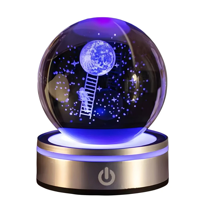 چراغ خواب واتان مدل چراغدار ماه و فضانورد کد 02