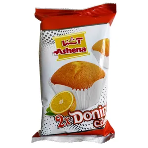 کیک دونینی دوقلو پرتقالی آشنا - 60 گرم بسته 18 عددی