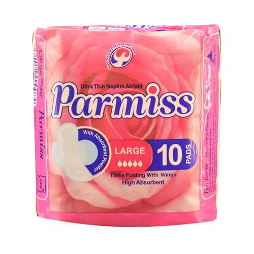 نوار بهداشتی پرمیس مدل Ultra Thin Napkin Airlaid سایز بزرگ بسته 10 عددی
