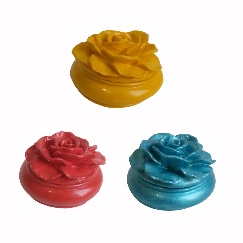 جاشمعی مدل گل کد 1 مناسب شمع وارمر بسته 3 عددی