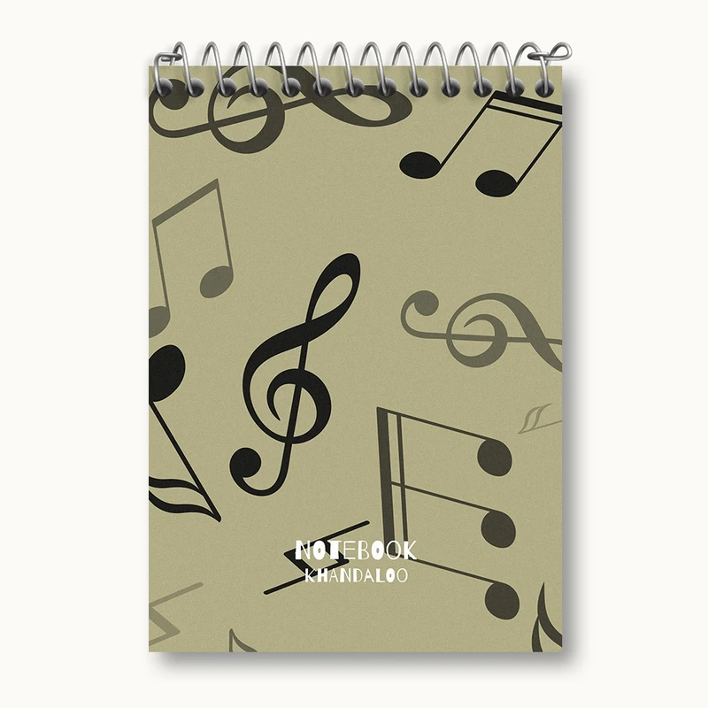 دفتر یادداشت 50 برگ خندالو مدل نت موسیقی کد N1176