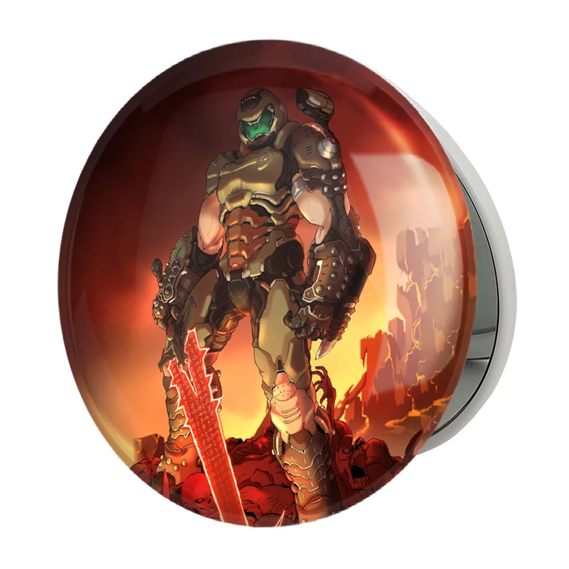 آینه جیبی خندالو طرح بازی رستاخیز (Doom) مدل تاشو کد 31400