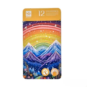 مداد رنگی 12 رنگ آرتیست مدل جعبه فلزی