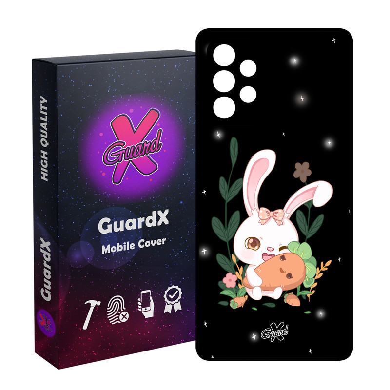 کاور گارد ایکس طرح خرگوش مدل Glass10309 مناسب برای گوشی موبایل سامسونگ Galaxy A32 5G