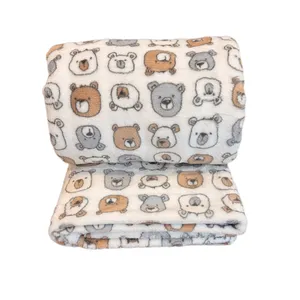 پتو مسافرتی 1 نفر مدل خرسی سایز 200x170 سانتی‌متر