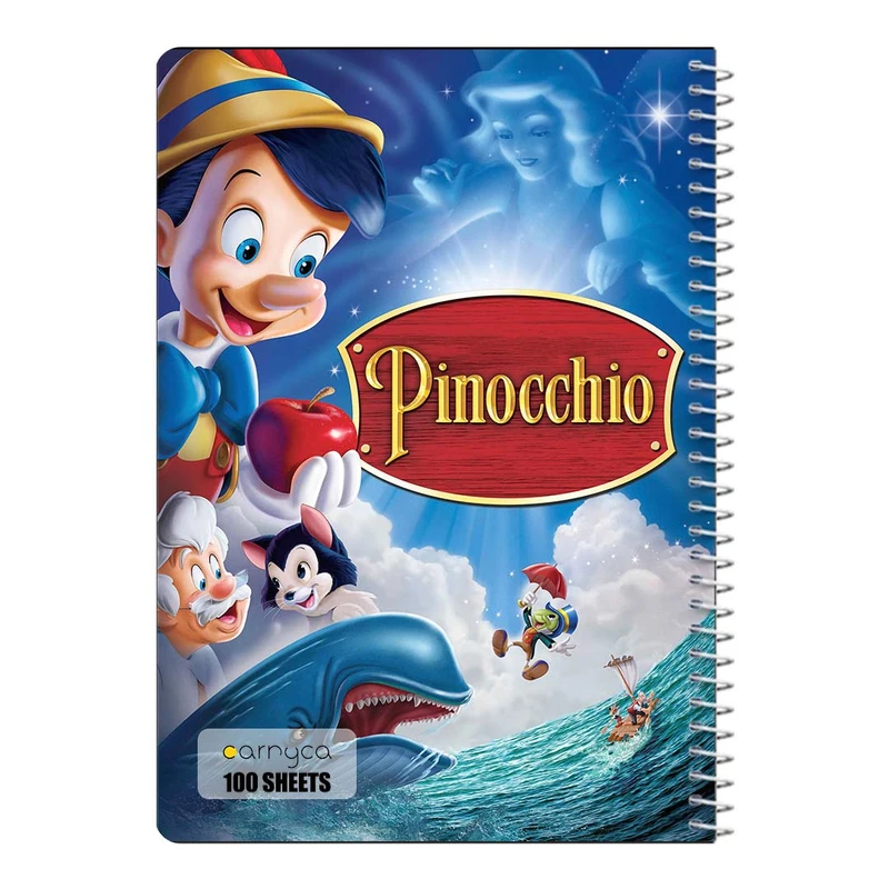 دفتر مشق 100 برگ سیمی کارنیکا طرح پینوکیو Pinocchio کد 73285