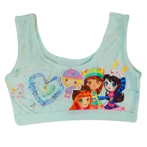 نیم تنه دخترانه مدل قلب رنگ سبز روشن