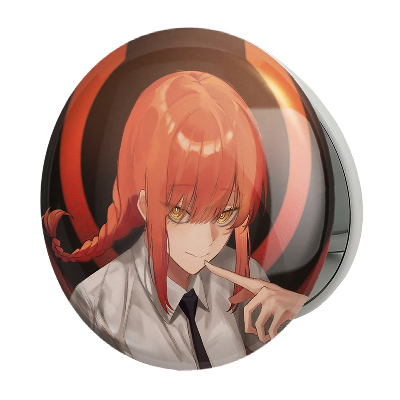 آینه جیبی خندالو طرح ماکیما انیمه مرد اره ای Chainsaw Man مدل تاشو کد 22318 