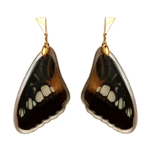  گوشواره نقره زنانه طرح پروانه کد 1007