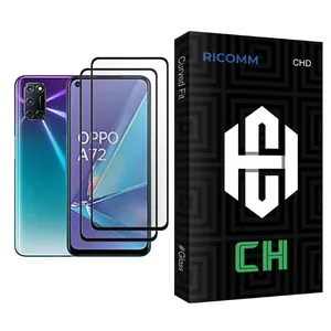 Ricomm CH Glass MIX002 Screen Protector For Oppo A72 Pack Of 2