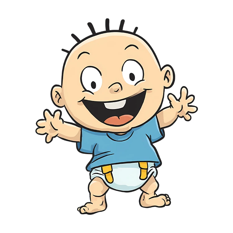 استیکر پارچه و لباس پاد آفرین مدل کارتونی بچگانه کیوت بامزه کد S2804