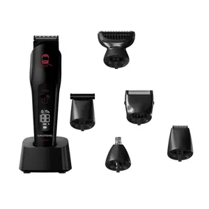 ماشین اصلاح موی سر و صورت گروندیگ مدل MGK 9030، اصلاح به صورت صفر زن، خط زن و حجم زن، منبع انرژی با برق و باتری، تکنولوژی اصلاح به صورت تریمر، اندازه اصلاح 0.5 میلی‌متر، مدت زمان شارژ 90 دقیقه و مدت زمان استفاده پس از شارژ 120 دقیقه، ضد آب، به همراه شارژر