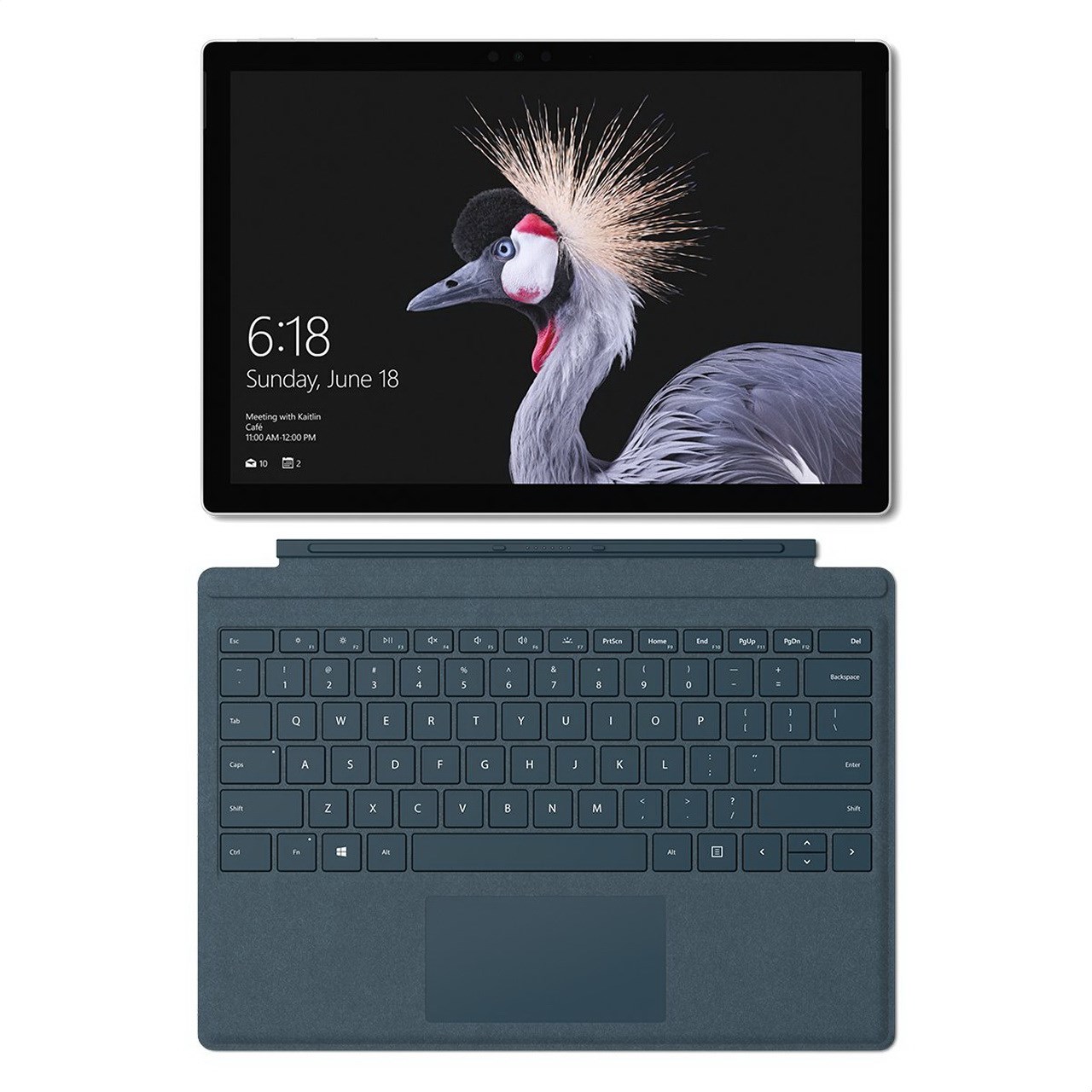 تبلت مایکروسافت مدل- Surface Pro 2017 - C به همراه کیبورد Blue Cobalt Signature  و کیف اورجینال Maroo Sleeve - ظرفیت 256 گیگابایت