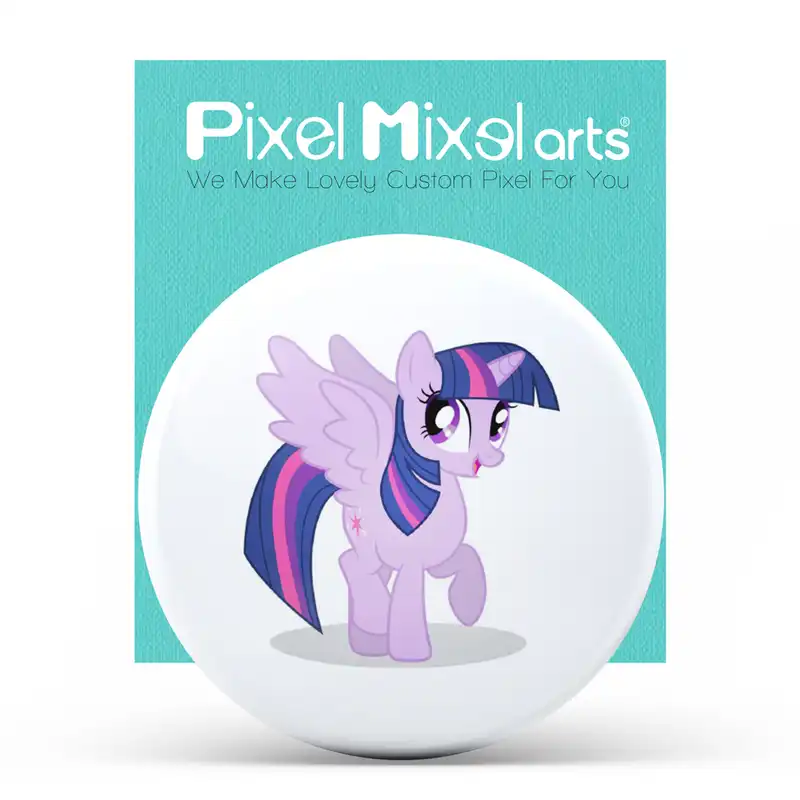 آینه جیبی پیکسل میکسل طرح یونیکورن مدل 50PM-CAUN097