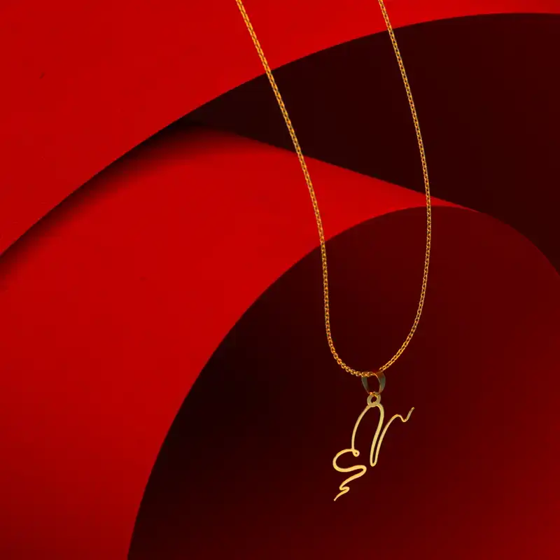 گردنبند طلا 18 عیار زنانه مدوپد مدل طرح قلب کد E1280