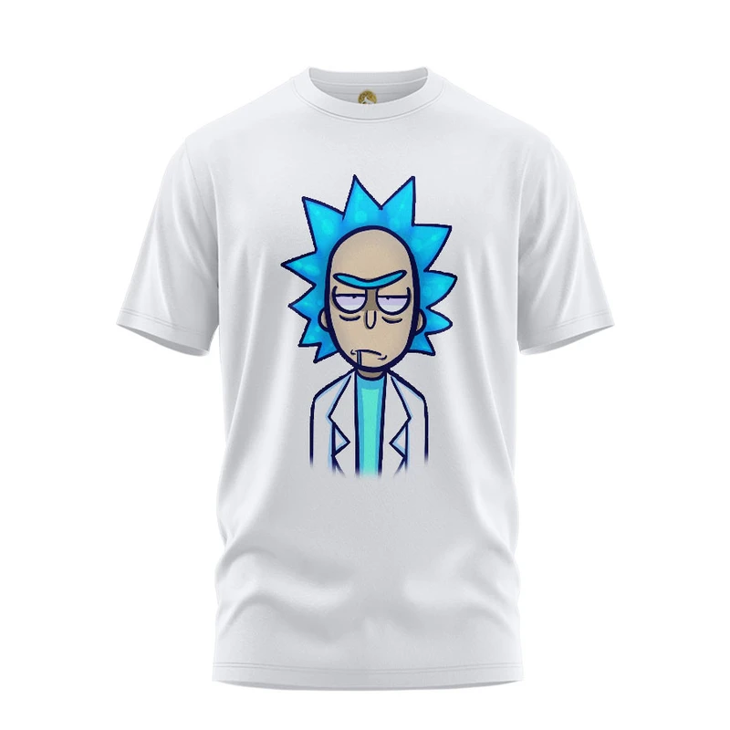 تی شرت آستین کوتاه زنانه هومرو مدل TW477 طرح ریک و مورتی