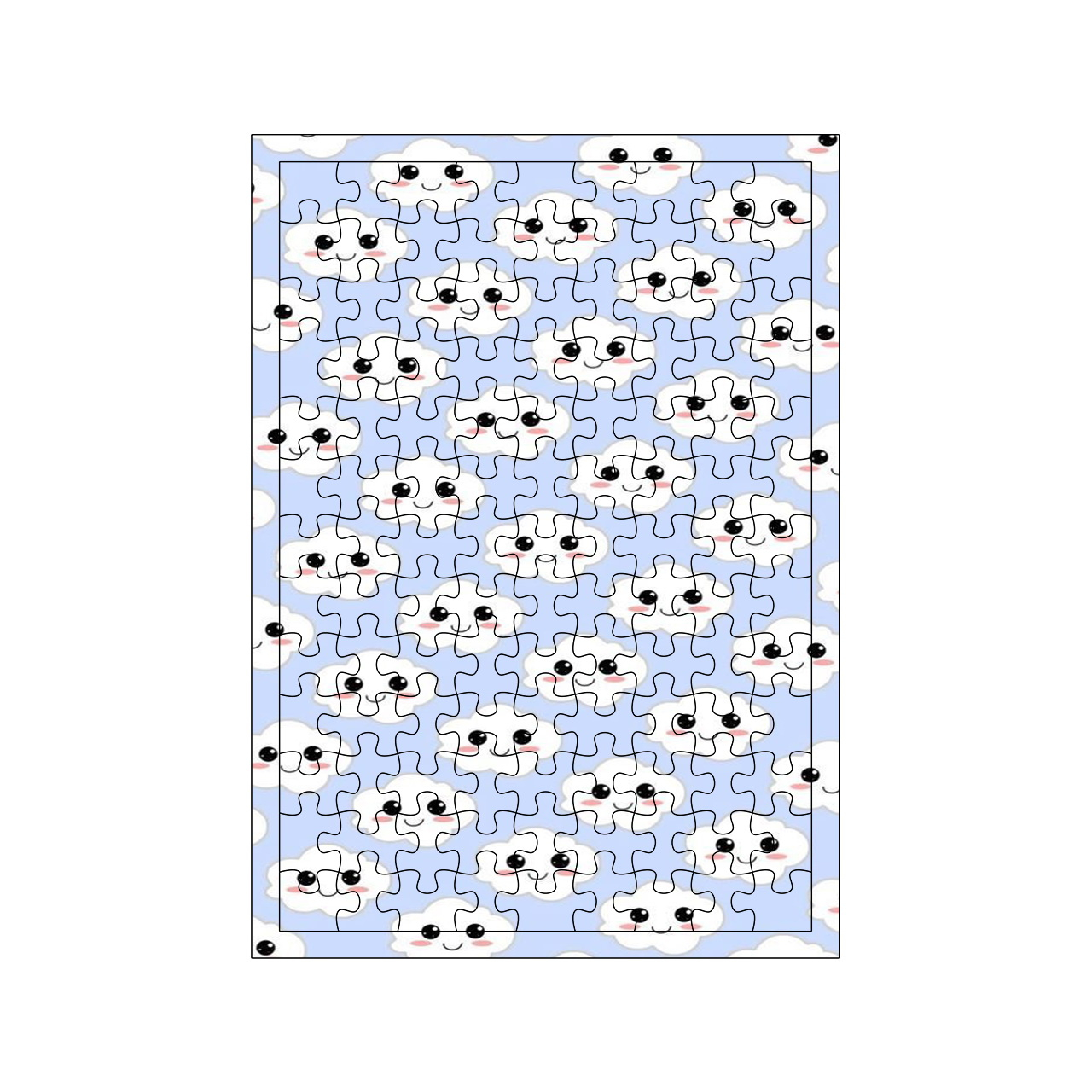 پازل 117 تکه مدل ابر کد 649
