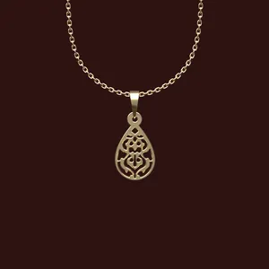 گردنبند طلا 18 عیار زنانه مدوپد مدل هندسی کد X2-1-1246