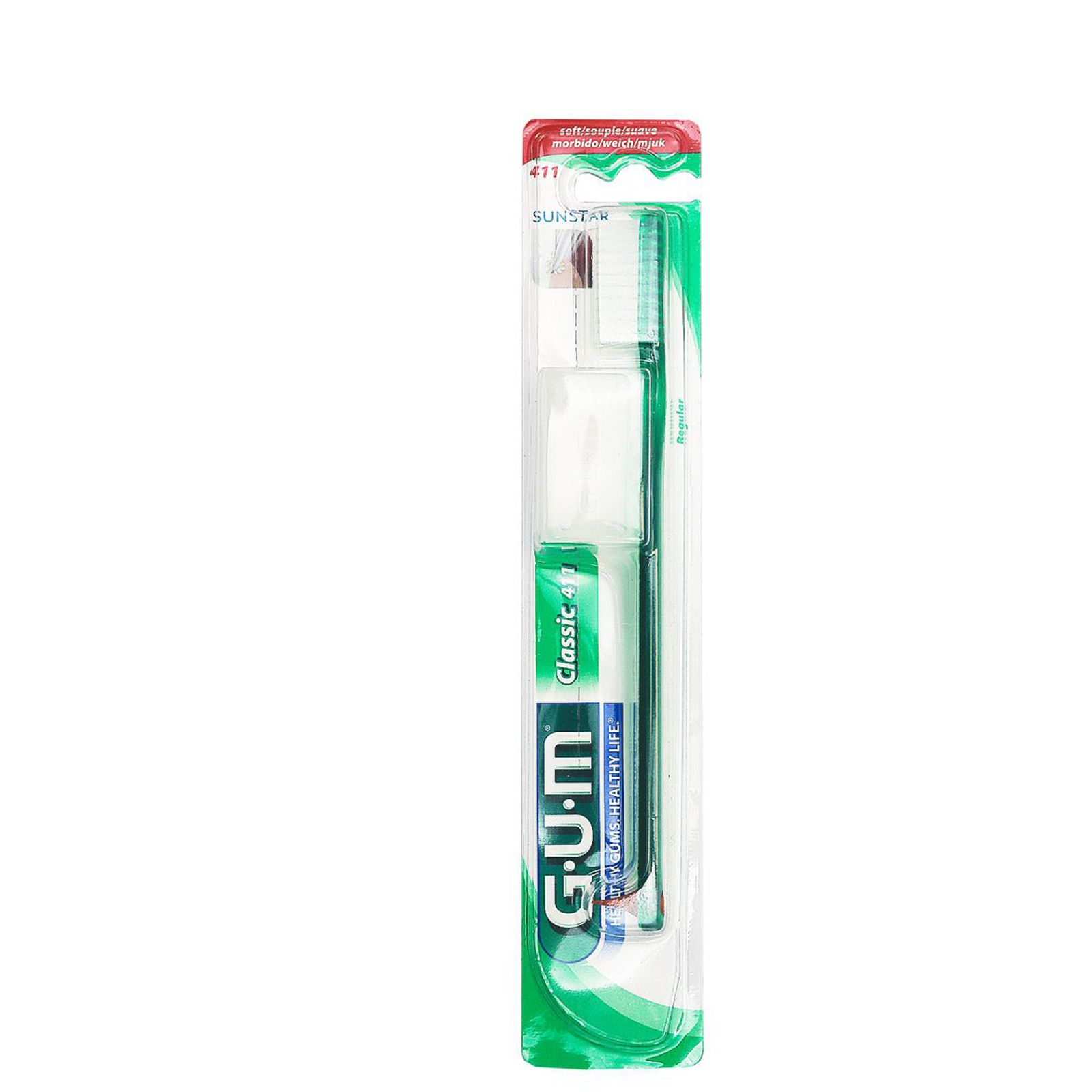 مسواک جی یو ام مدل Classic 411 با برس نرم -  - 6