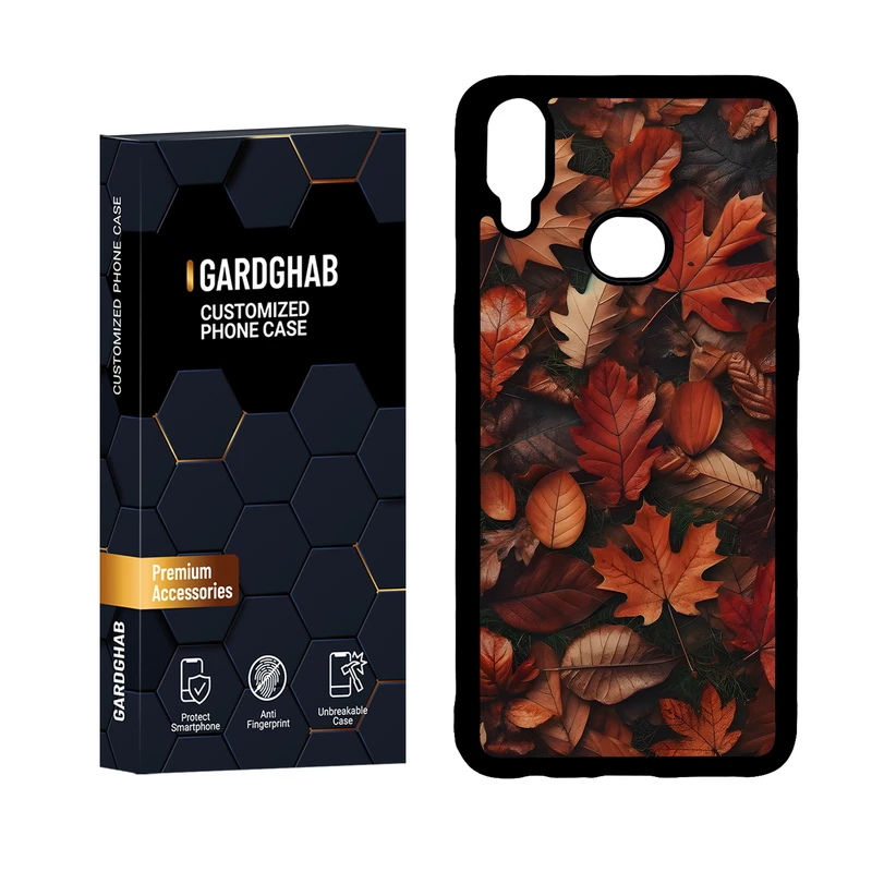 کاور گارد قاب مدل دورژله ای برگ مناسب برای گوشی موبایل سامسونگ Galaxy A10s