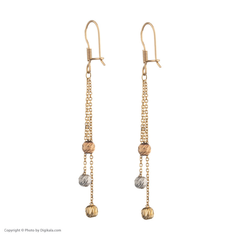 گوشواره طلا 18 عیار زنانه مایا ماهک مدل ME1112