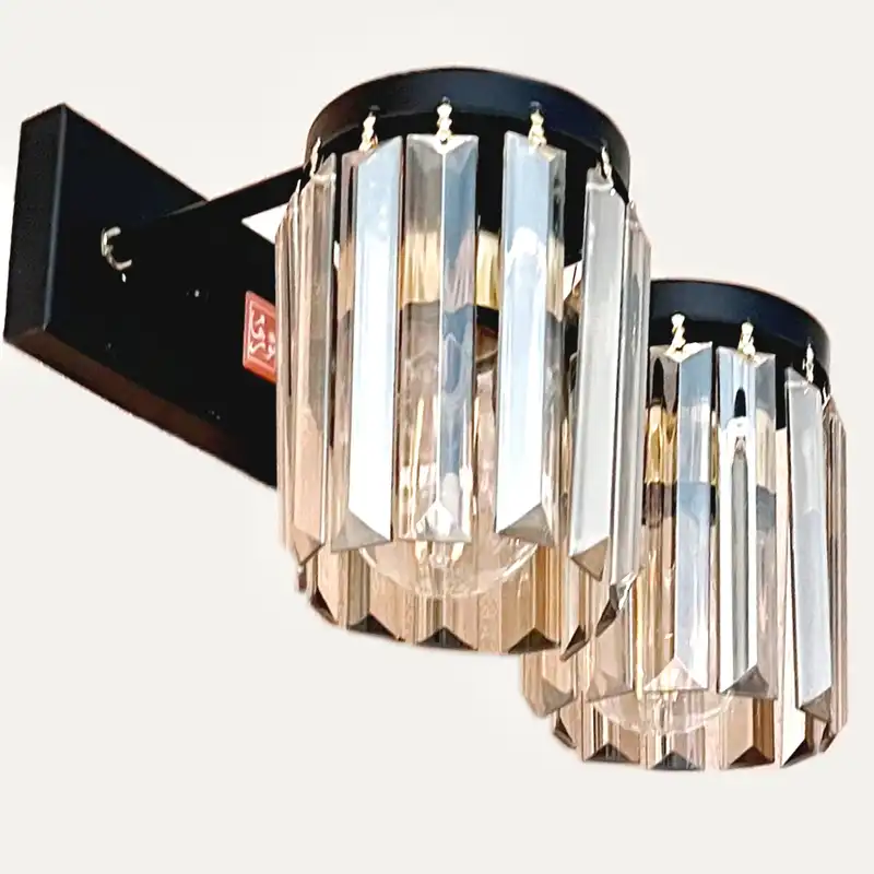 چراغ دیواری 2 شعله نورهام مدل نخل کد 2