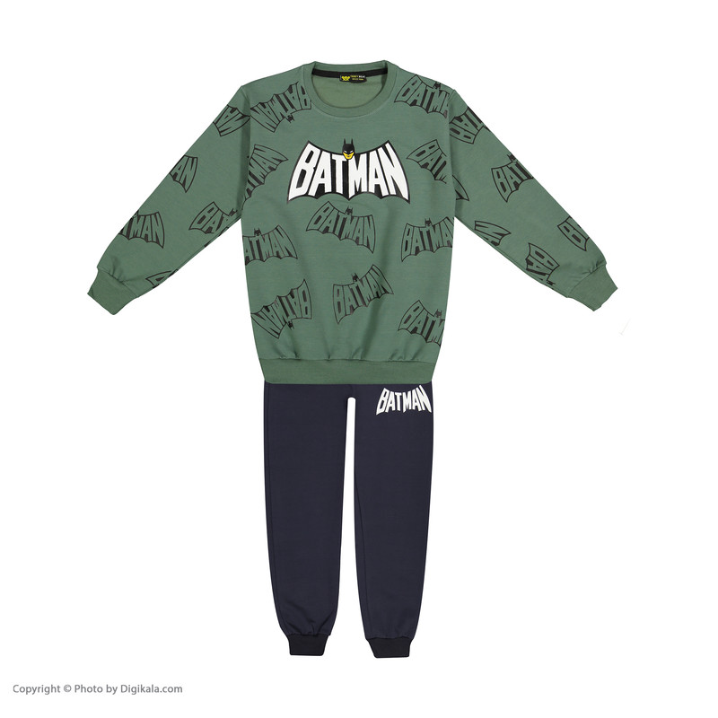 ست سویشرت و شلوار پسرانه خرس کوچولو مدل 2011173-46