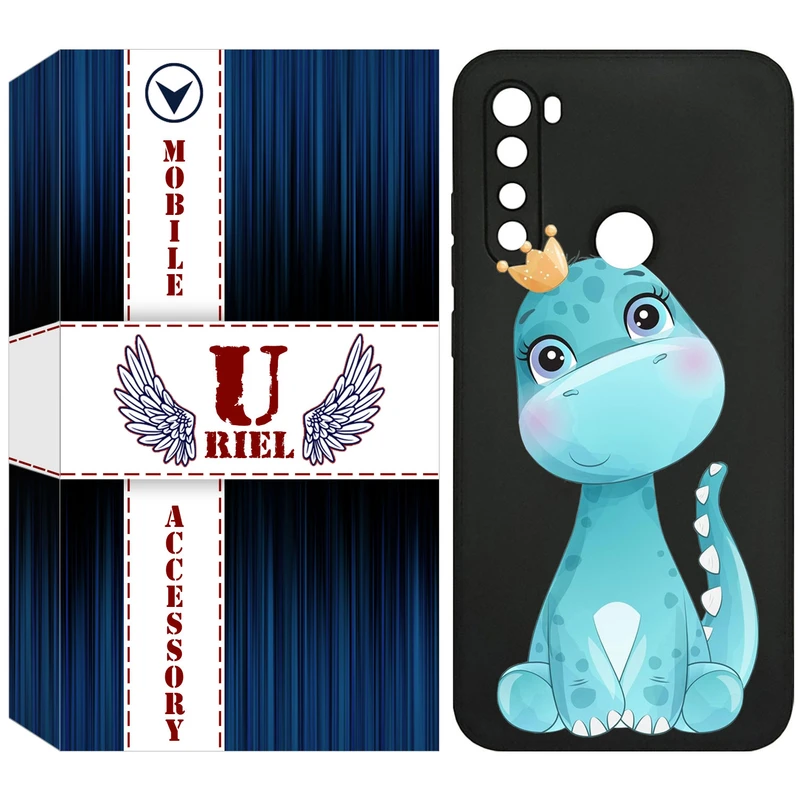 کاور یوریل قاب مدل KSH کد 60 طرح دایناسور مناسب برای گوشی موبایل شیائومی Redmi Note 8