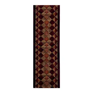 فرش ماشینی 700 شانه فرش هیوا زمینه لاکی حاشیه لاکی مدل چهل تکه