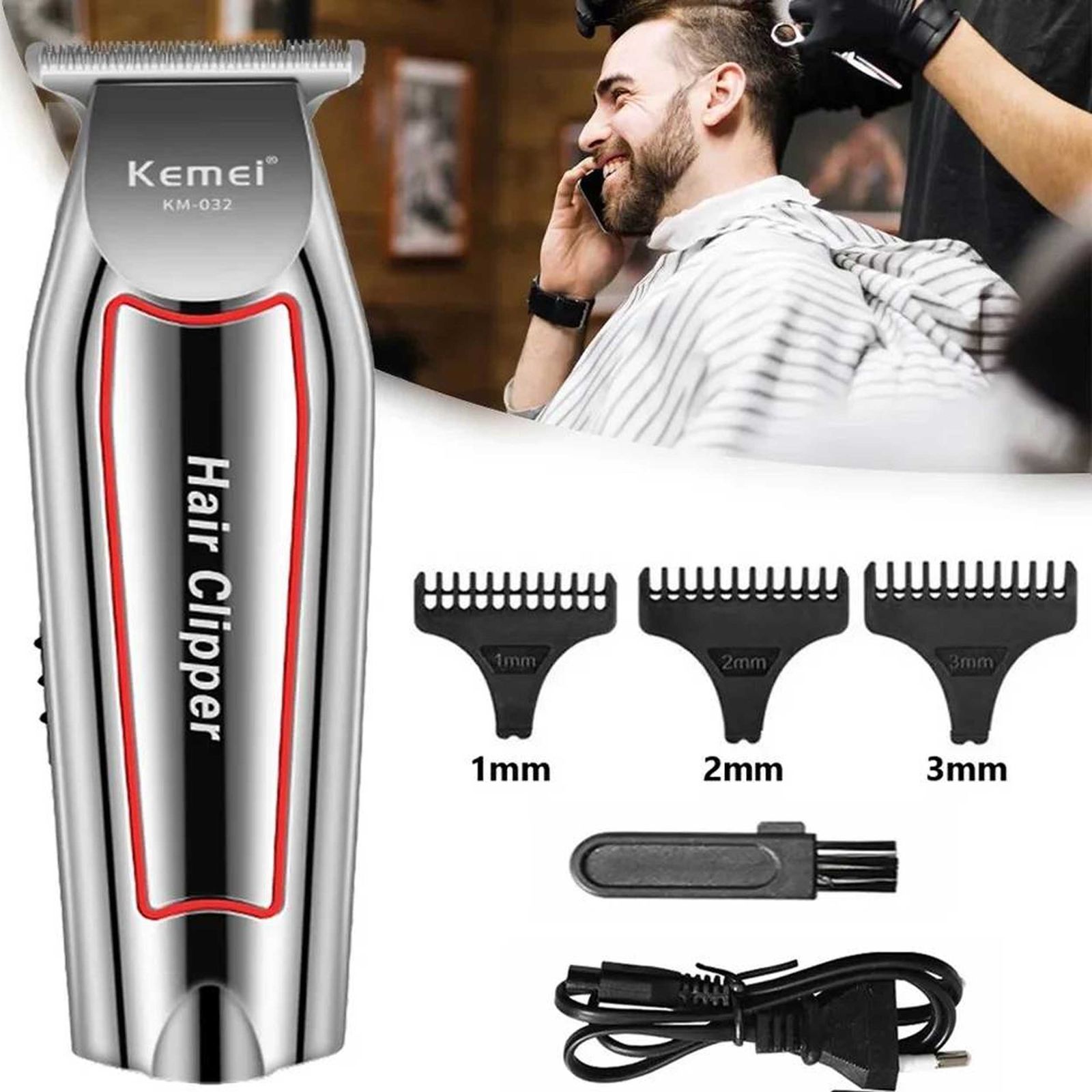 ماشین اصلاح موی صورت کیمی مدل km-032 -  - 8