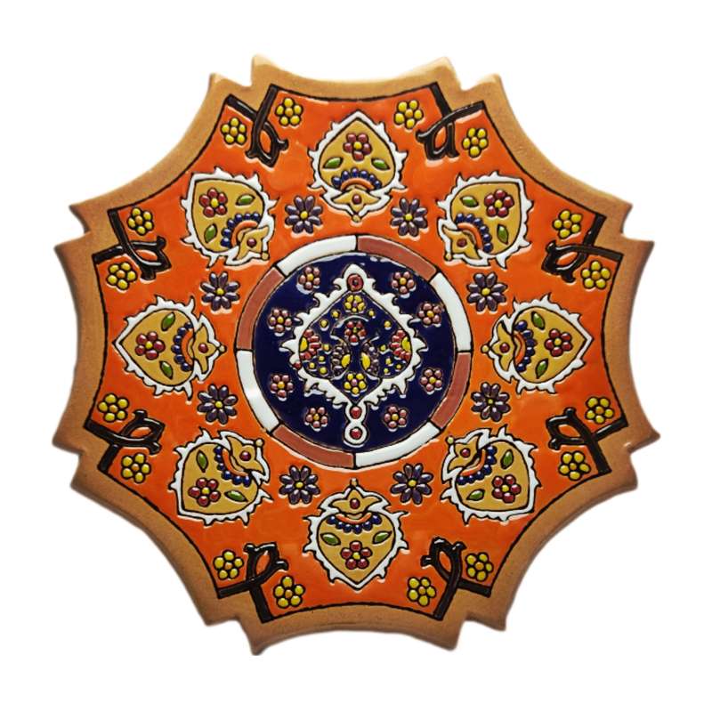بشقاب میناکاری مدل KN