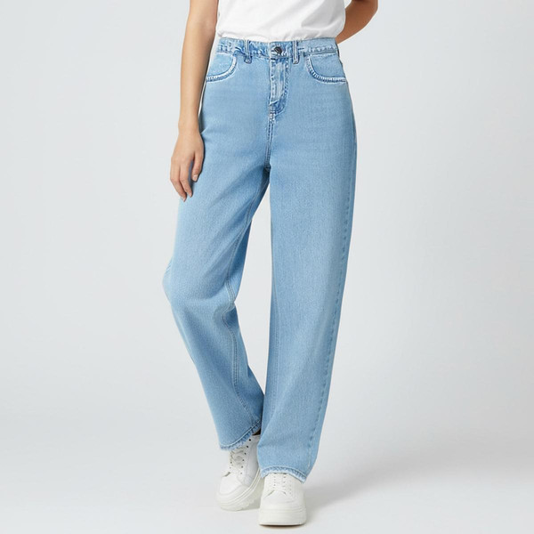 شلوار جین راسته زنانه دیان مدل نیم بگ