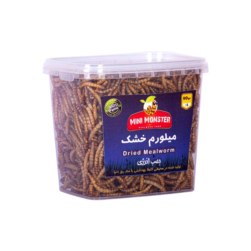  غذای خشک پرندگان  هیولای کوچک مدل میلورم کد 180 وزن 80 گرم