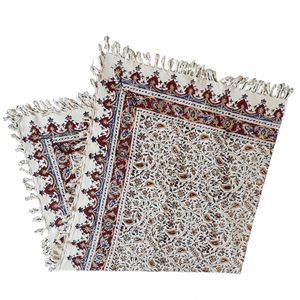 رومیزی قلمکار ممتاز طرح بته سنتی کد 2020