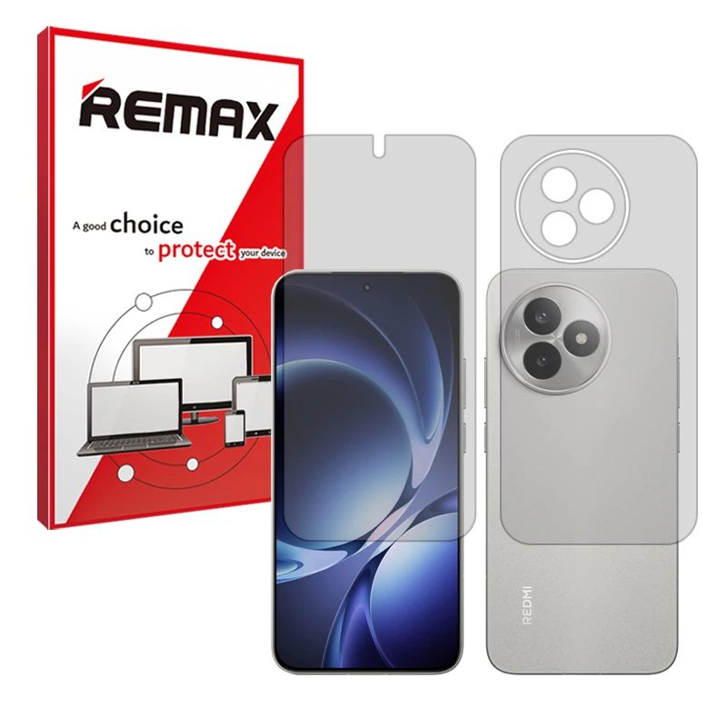 محافظ صفحه نمایش مات ریمکس مدل هیدروژلی مناسب برای گوشی موبایل شیائومی Redmi K80 Ultra به همراه محافظ پشت گوشی