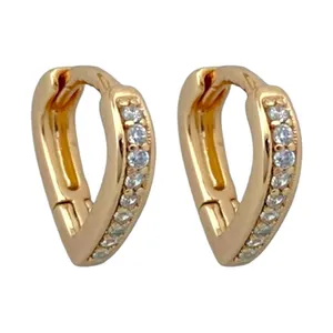 گوشواره زنانه ژوپینگ مدل قلب کد E4193