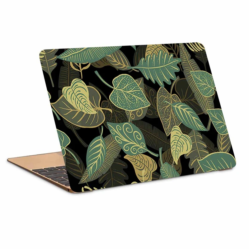 استیکر لپ تاپ طرح leaves patterns texture کد N-324 مناسب برای لپ تاپ 15.6 اینچی