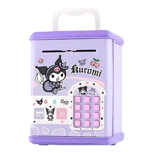 اسباب بازی مدل قلک رمز دار گاو صندوقی طرح کرومی اثر انگشتی