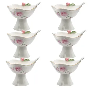 بستنی خوری بی.وی.کی مدل Lovly rose کد 635611 بسته 12 عددی