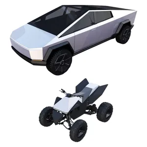 ماشین بازی مدل تسلا طرح موتور چهار چرخ دار مجموعه 2 عددی