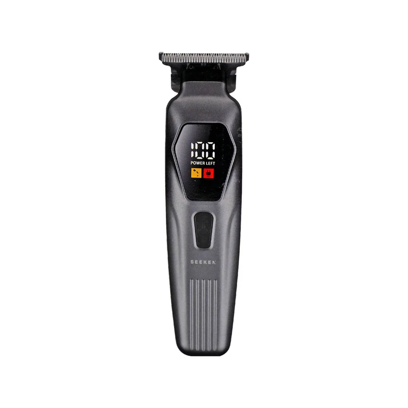 ماشین اصلاح موی سر و صورت شارژی حجم‌زن سیکن مدل seeken80 با تیغه استیل ضد زنگ، نمایشگر میزان شارژ و قابلیت استفاده با برق و باتری