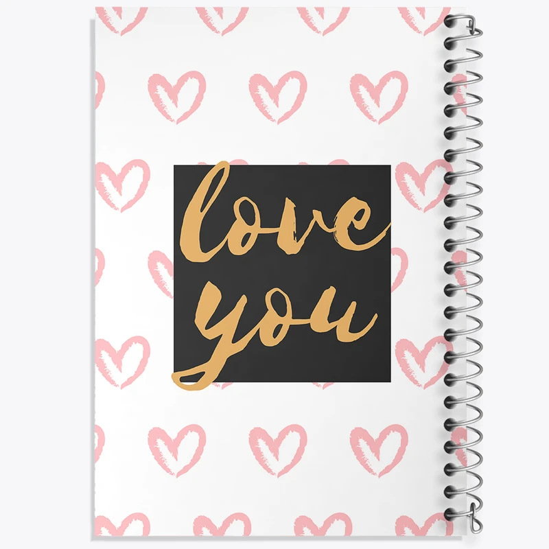 دفتر لیست خرید 50 برگ خندالو طرح Love You کد N139