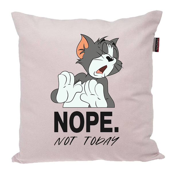 کوسن کودک ناریکو طرح گربه خسته امروز نه Not today کد 03430
