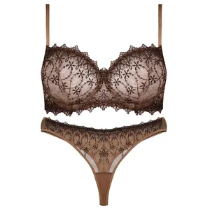 ست شورت و سوتین زنانه برتا مدل فنردار کد 5100-2420-BR