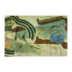 کاغذ کادو ترمه طراحان ایده مدل زن با گیتار از پیکاسو کد art0317