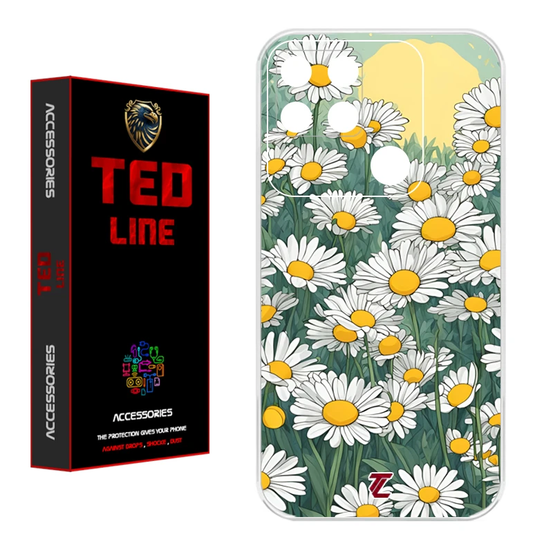 کاور تدلاین طرح گل بابونه کد 1141 مناسب برای گوشی موبایل شیائومی Redmi 10A / 9C