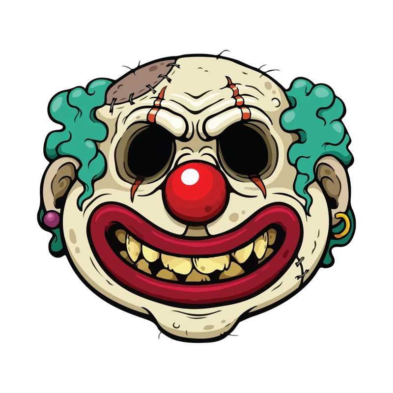 برچسب لپتاپ طرح دلقک ترسناک کد 930